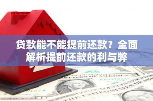 定海贷款能不能提前还款？全面解析提前还款的利与弊