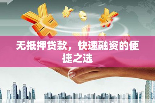 定海无抵押贷款，快速融资的便捷之选