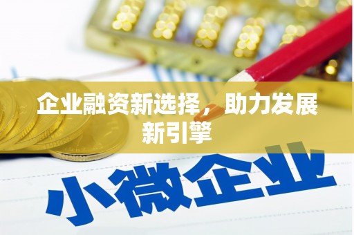 定海企业融资新选择，助力发展新引擎