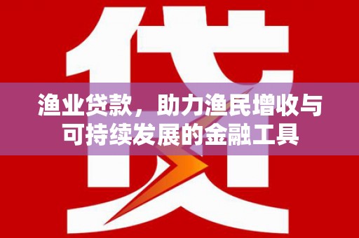 定海渔业贷款，助力渔民增收与可持续发展的金融工具