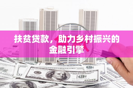 定海扶贫贷款，助力乡村振兴的金融引擎