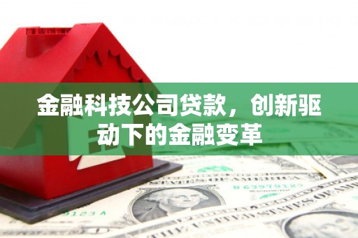 定海金融科技公司贷款，创新驱动下的金融变革