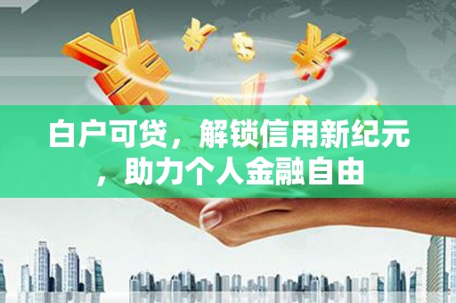 定海白户可贷，解锁信用新纪元，助力个人金融自由