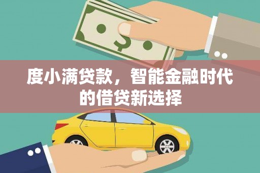 定海度小满贷款，智能金融时代的借贷新选择