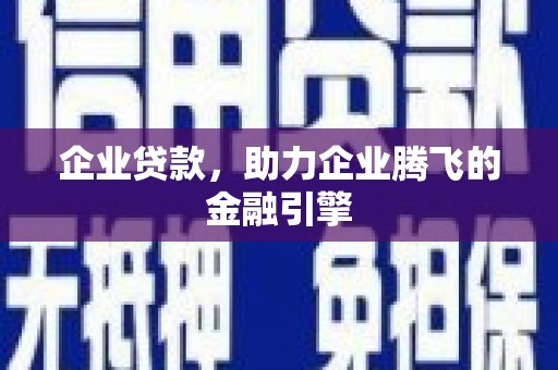 定海企业贷款，助力企业腾飞的金融引擎