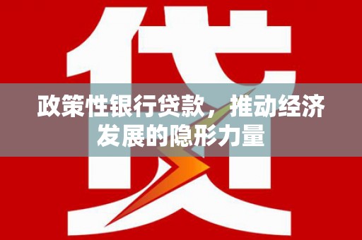 定海政策性银行贷款，推动经济发展的隐形力量