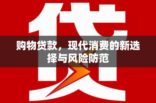 定海购物贷款，现代消费的新选择与风险防范