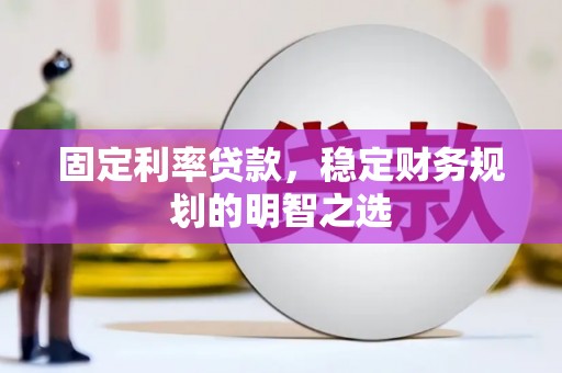 定海固定利率贷款，稳定财务规划的明智之选