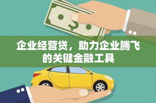 定海企业经营贷，助力企业腾飞的关键金融工具