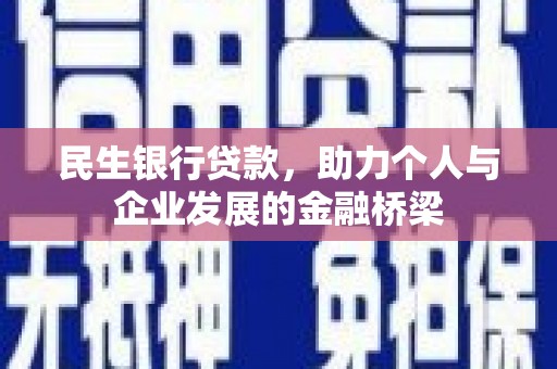 定海民生银行贷款，助力个人与企业发展的金融桥梁