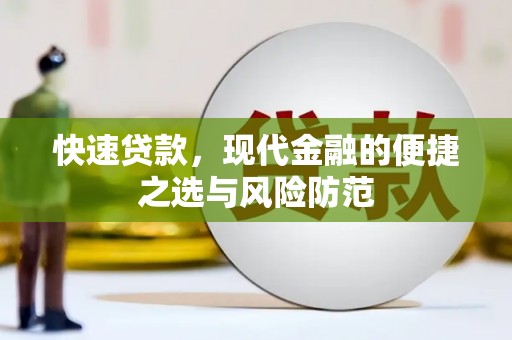 定海快速贷款，现代金融的便捷之选与风险防范