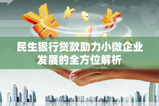 定海民生银行贷款助力小微企业发展的全方位解析