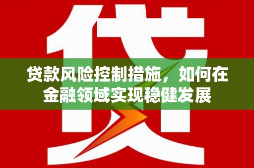 定海贷款风险控制措施，如何在金融领域实现稳健发展