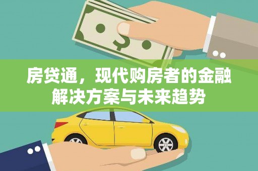 定海房贷通，现代购房者的金融解决方案与未来趋势