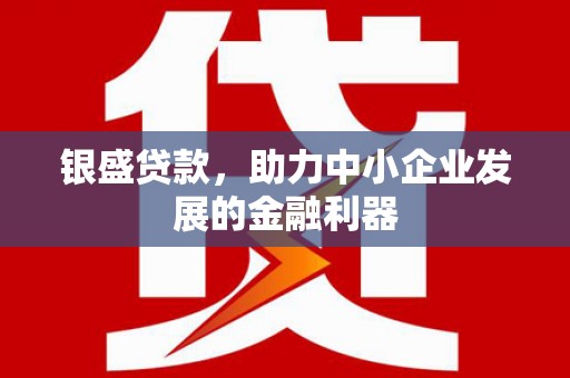 定海银盛贷款，助力中小企业发展的金融利器