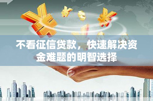 定海不看征信贷款，快速解决资金难题的明智选择