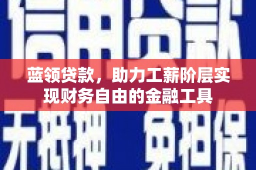 定海蓝领贷款，助力工薪阶层实现财务自由的金融工具
