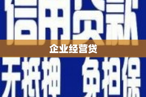 定海企业经营贷
