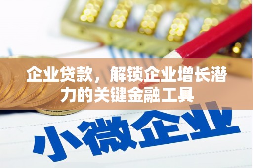定海企业贷款，解锁企业增长潜力的关键金融工具