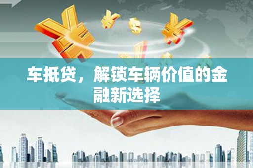 定海车抵贷，解锁车辆价值的金融新选择