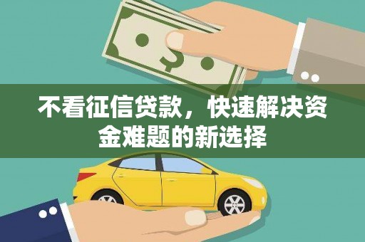定海不看征信贷款，快速解决资金难题的新选择