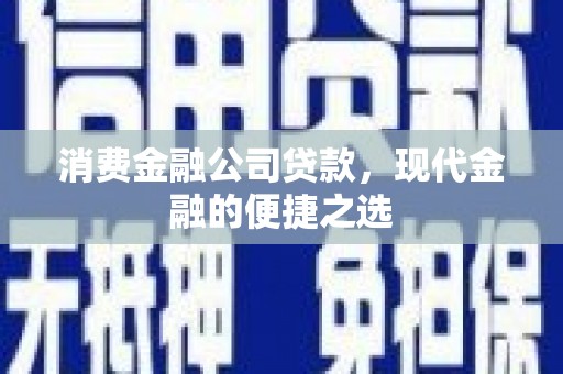 定海消费金融公司贷款，现代金融的便捷之选