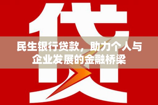 定海民生银行贷款，助力个人与企业发展的金融桥梁