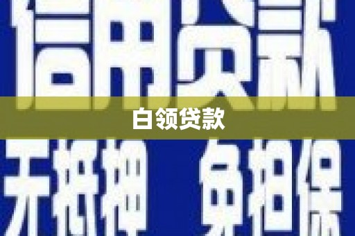 定海白领贷款