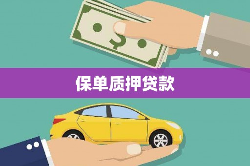 定海保单质押贷款