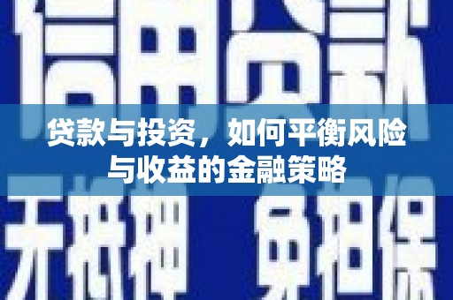 定海贷款与投资，如何平衡风险与收益的金融策略